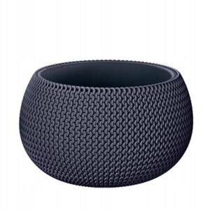 Doniczka fi 29h 19,5 cm splofy bowl antracyt