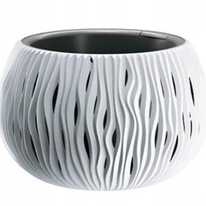 Doniczka fi 37 h 21,8 cm sandy bowl biały