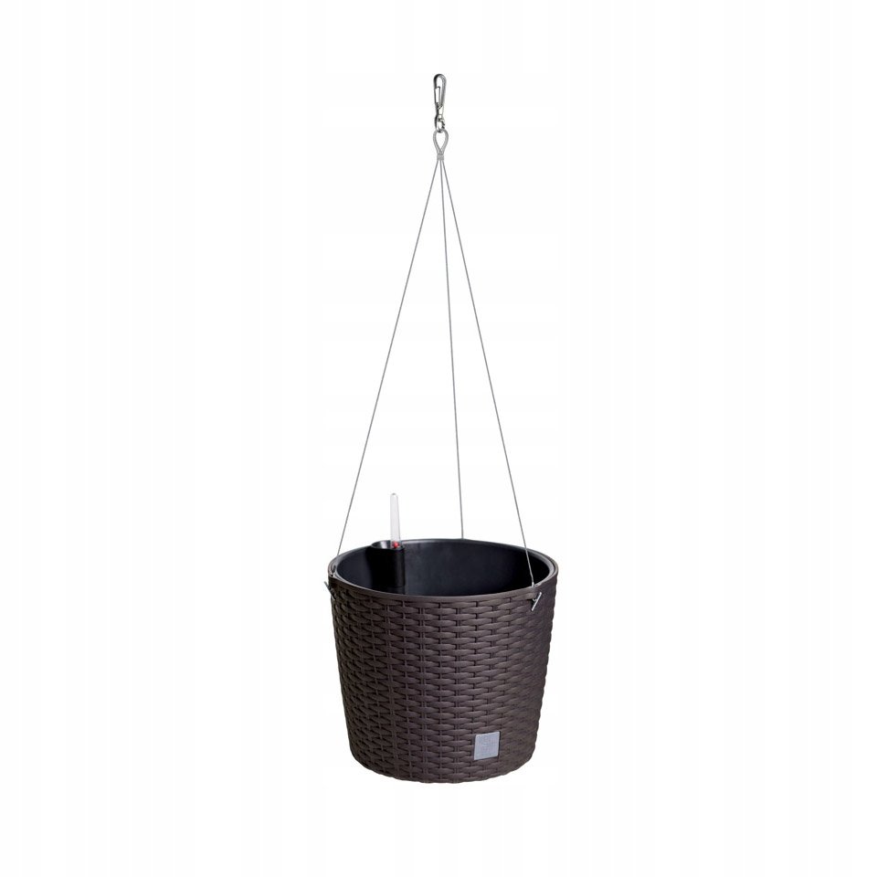 Doniczka Rato 26 do powieszenia Prosperplast 25,6 x 21,9 cm antracyt - obrazek 4