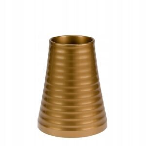 Flakon Wazon Cmentarny Bratek h25 cm fi 12 cm Złoty