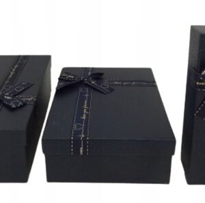 Flower box pudełko prostokąt 3w1 z kokardą