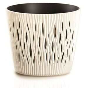 Doniczka Sandy Round fi 26 cm x h 22,2 cm kremowy