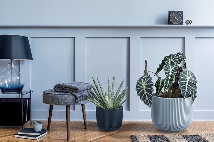 Doniczka z wkładem Milly DBML240 średnica 24 cm Rustykalna cegła brąz - obrazek 2