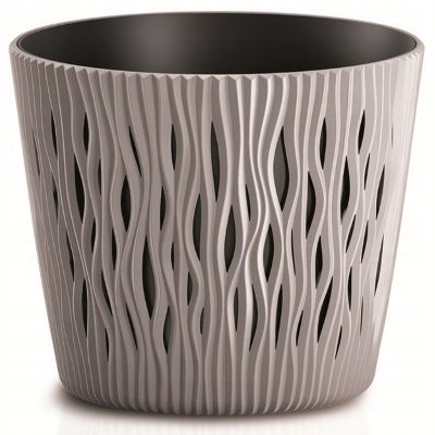 Doniczka Sandy Round fi 13 cm x h 11,1 cm mocca