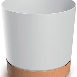 Doniczka z podstawką TUBO PM 30 CM Prosperplast 29,2x29,2x28,3 cm biała