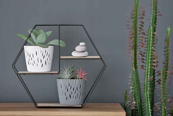 Doniczka Sandy Round fi 26 cm x h 22,2 cm zielony - obrazek 3