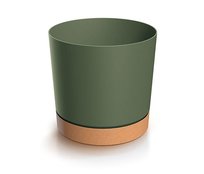 Doniczka z podstawką TUBO PM 30 CM Prosperplast 29,2x29,2x28,3 cm antracyt - obrazek 2