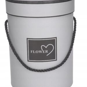 Flowerbox pudełko na kwiaty, prezent szare