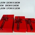 Flowerbox pudełko na kwiaty, na prezent prostokątny Czerwony