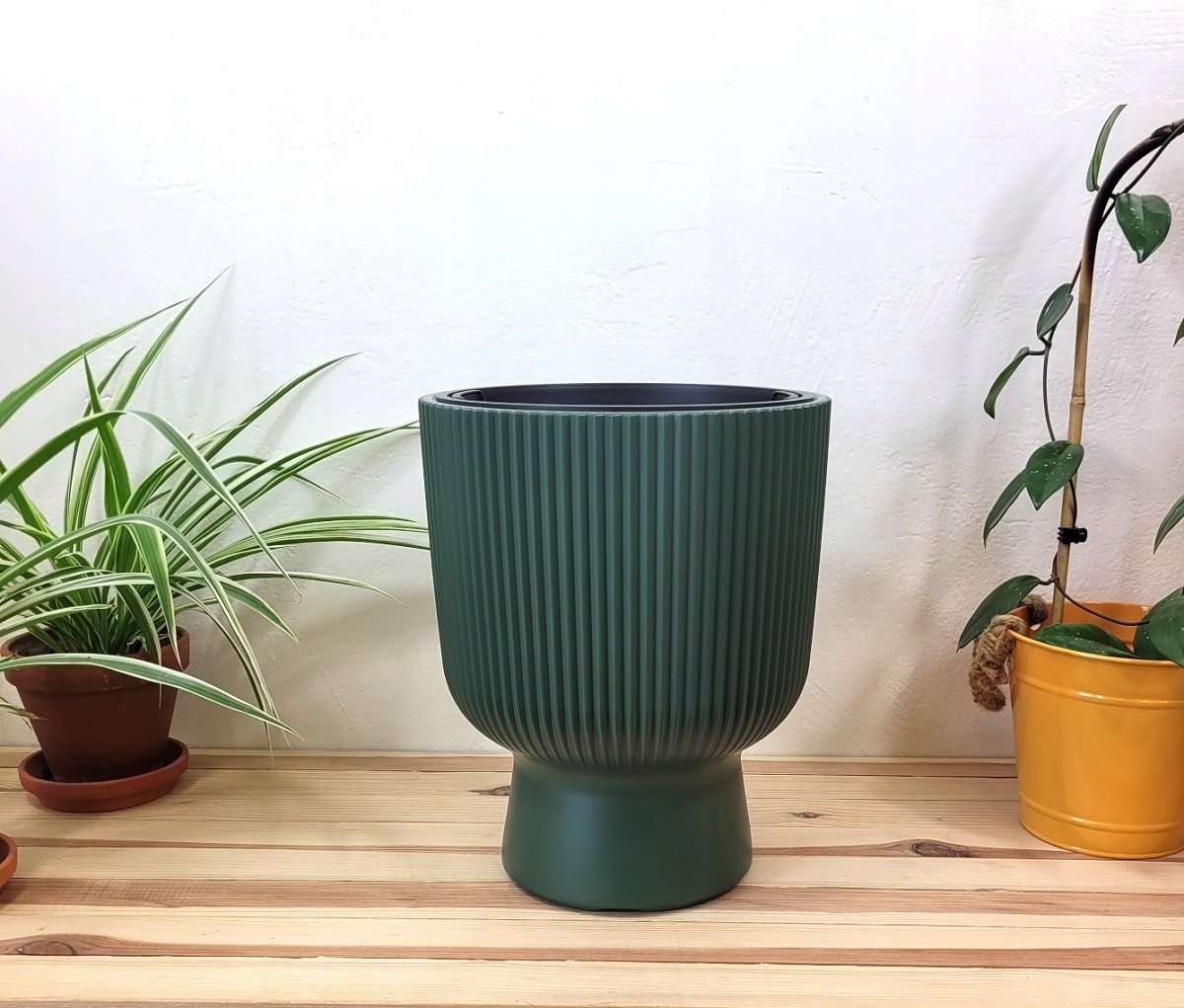 Doniczka z wkładem Milly DBMIG240 średnica 24 cm Biała - obrazek 3