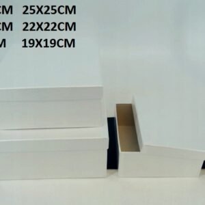 Flowerbox pudełko na kwiaty, na prezent kwadratowy biały