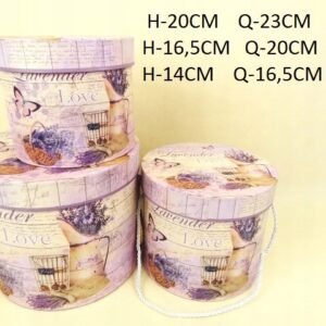 Flowerbox pudełko na kwiaty 3 w 1 Lawenda