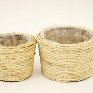 Osłonki z trawy komplet boho 23x14 i 17x13 cm