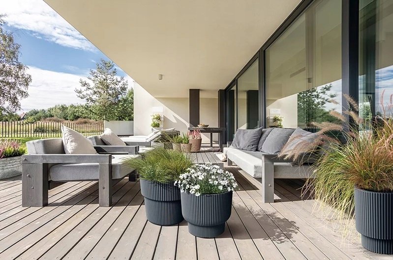 Doniczka z wkładem Milly DBMIR300 średnica 30 cm Miedziana - obrazek 3