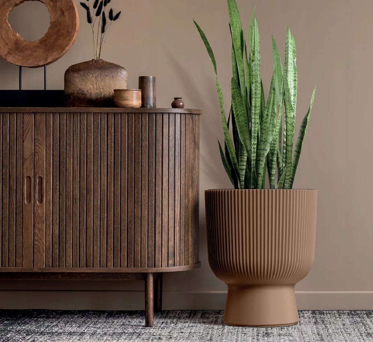 Doniczka z wkładem Milly DBMIG240 średnica 24 cm Biała - obrazek 5