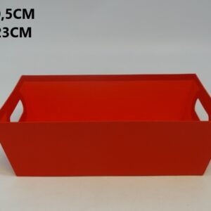 Flowerbox pudełko na kwiaty na prezent taca czerwona