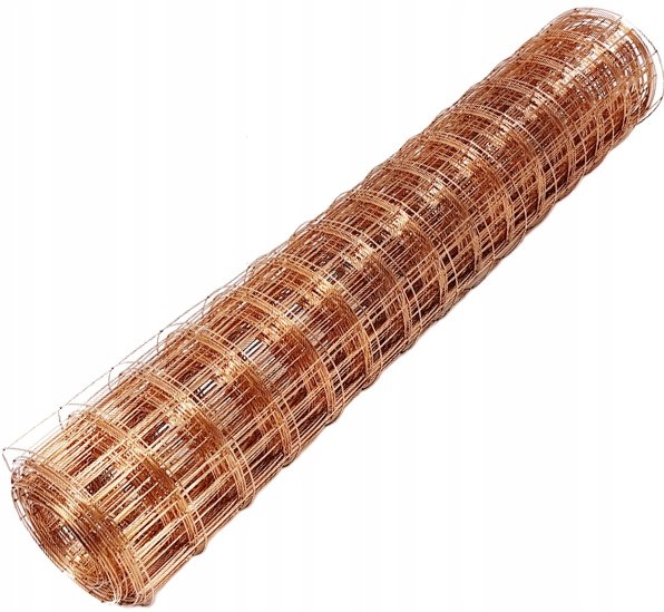 SIATKA FLORYSTYCZNA MIEDZIANA DO KWIATÓW 35cm 5m