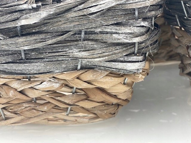 OSŁONKI Z TRAWY I RATTANU PROSTOKĄTNE komplet - obrazek 3