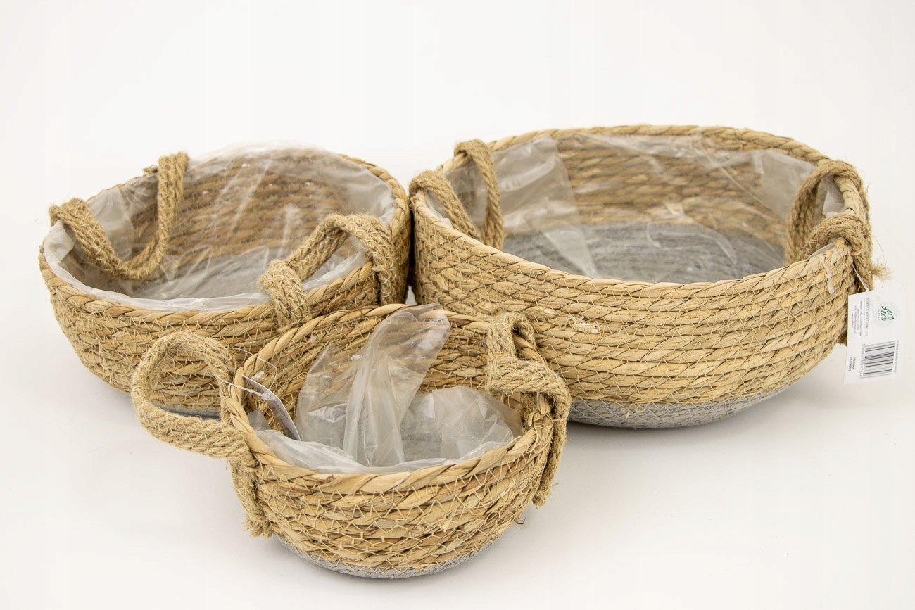 OSŁONKI Z TRAWY MISA Z RĄCZKAMI komplet