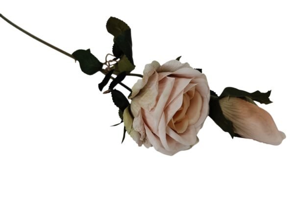 Gałązka Róża 3 D z pąkiem H 70 cm Q 9 cm