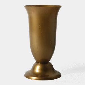 Flakon Stary "4" fi 15 cm h 29,1 cm Złoty
