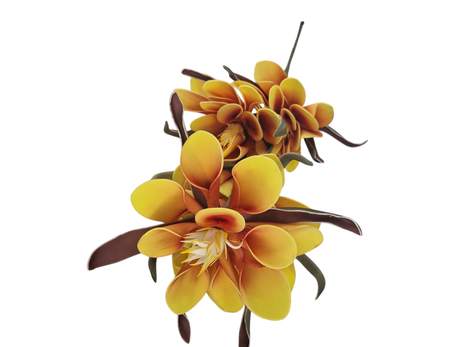 Gałązka Magnolia 5 Kwiatów H 106 cm Kwiat Q 20 cm Pianka - obrazek 3