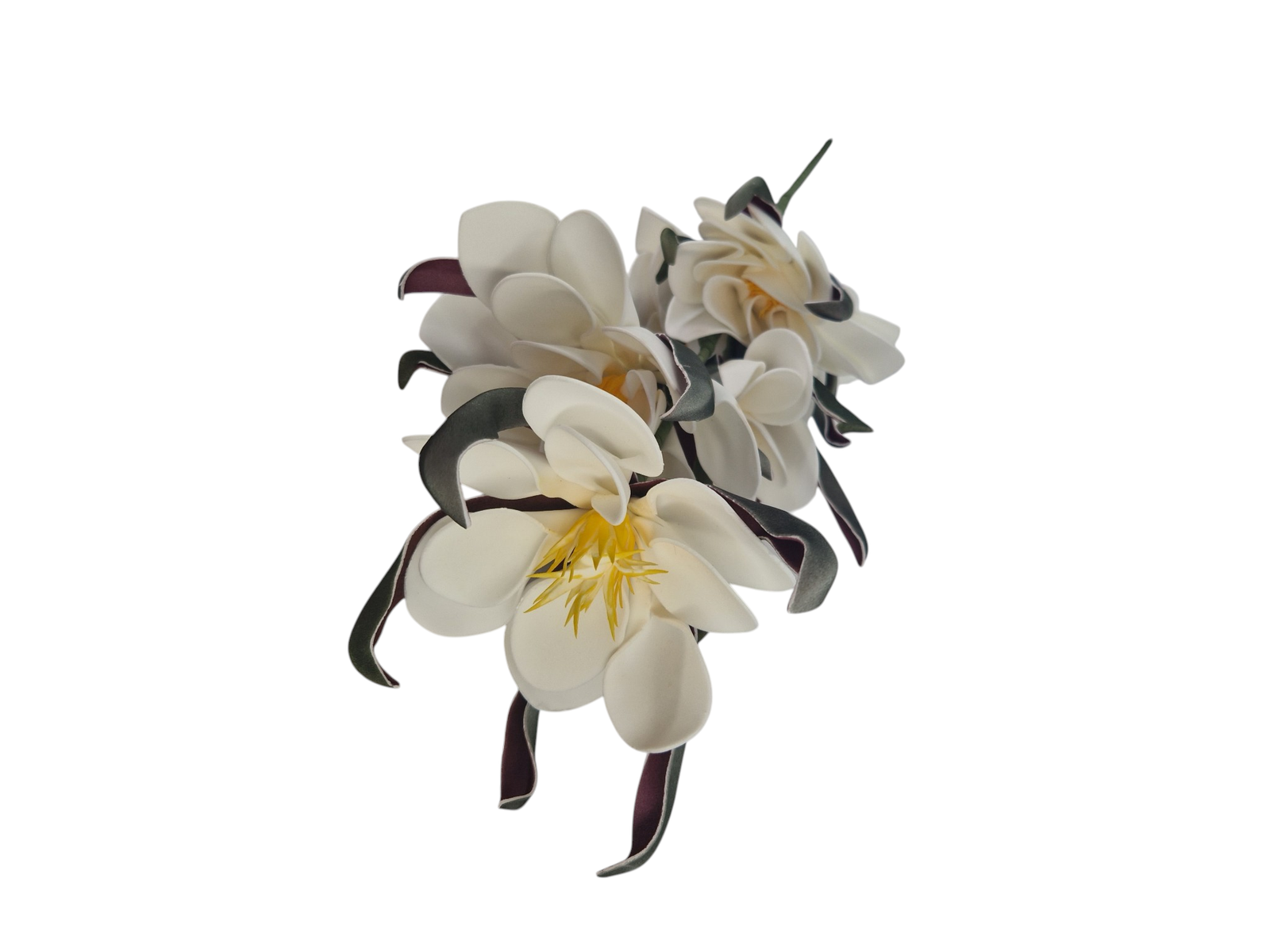 Gałązka Magnolia 5 Kwiatów H 106 cm Kwiat Q 20 cm Pianka - obrazek 2