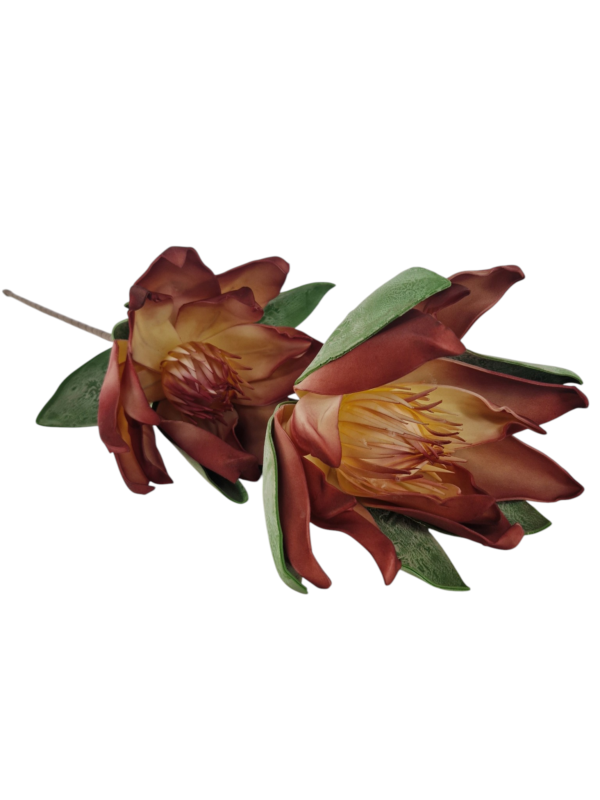 Gałązka Magnolia Pianka H 90 cm 2 Kwiaty