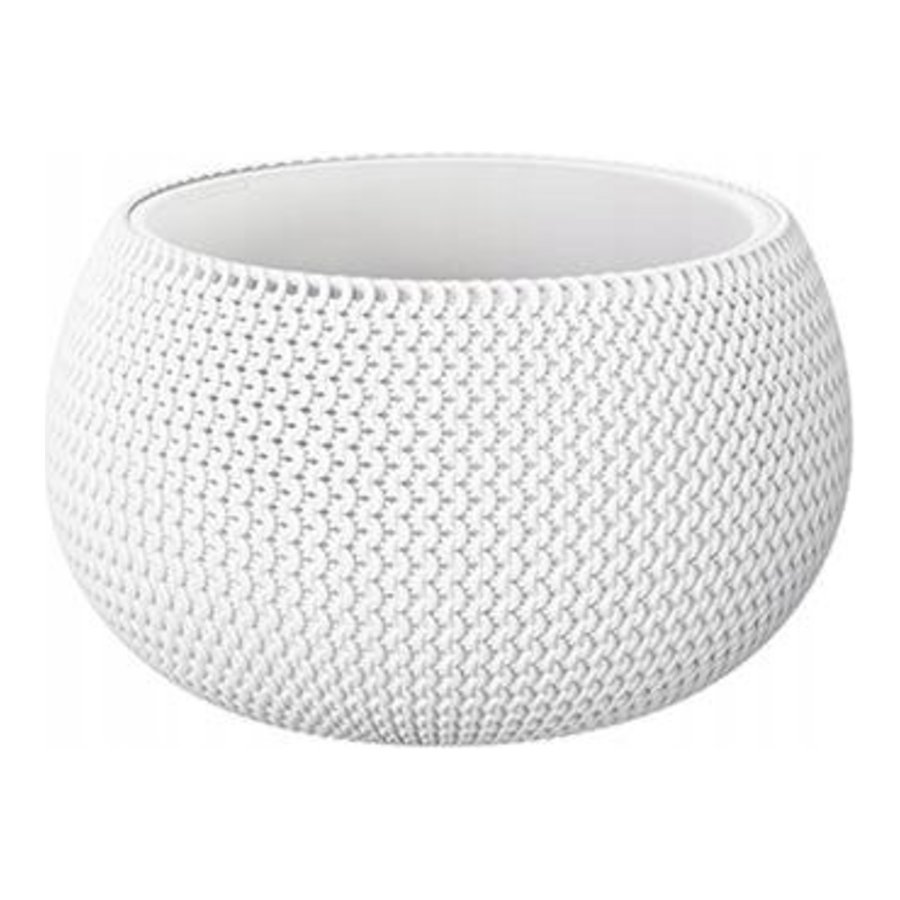 Doniczka fi 29h 19,5 cm splofy bowl biały