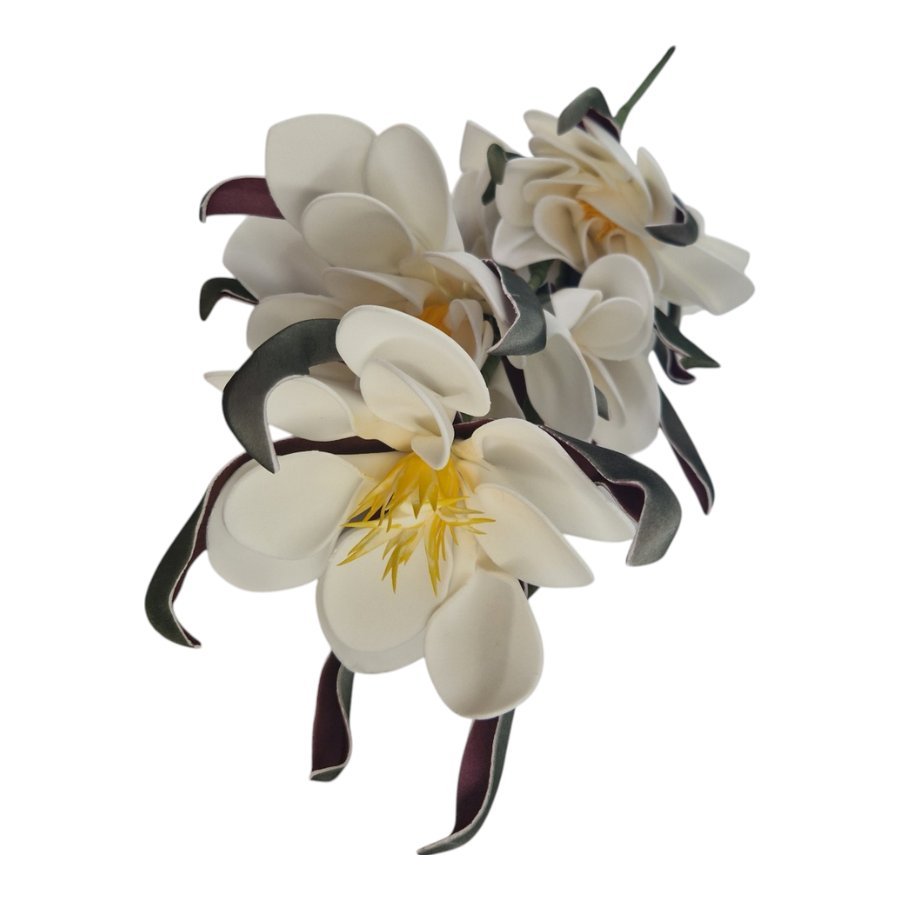 Gałązka Magnolia 5 Kwiatów H 106 cm Kwiat Q 20 cm Pianka
