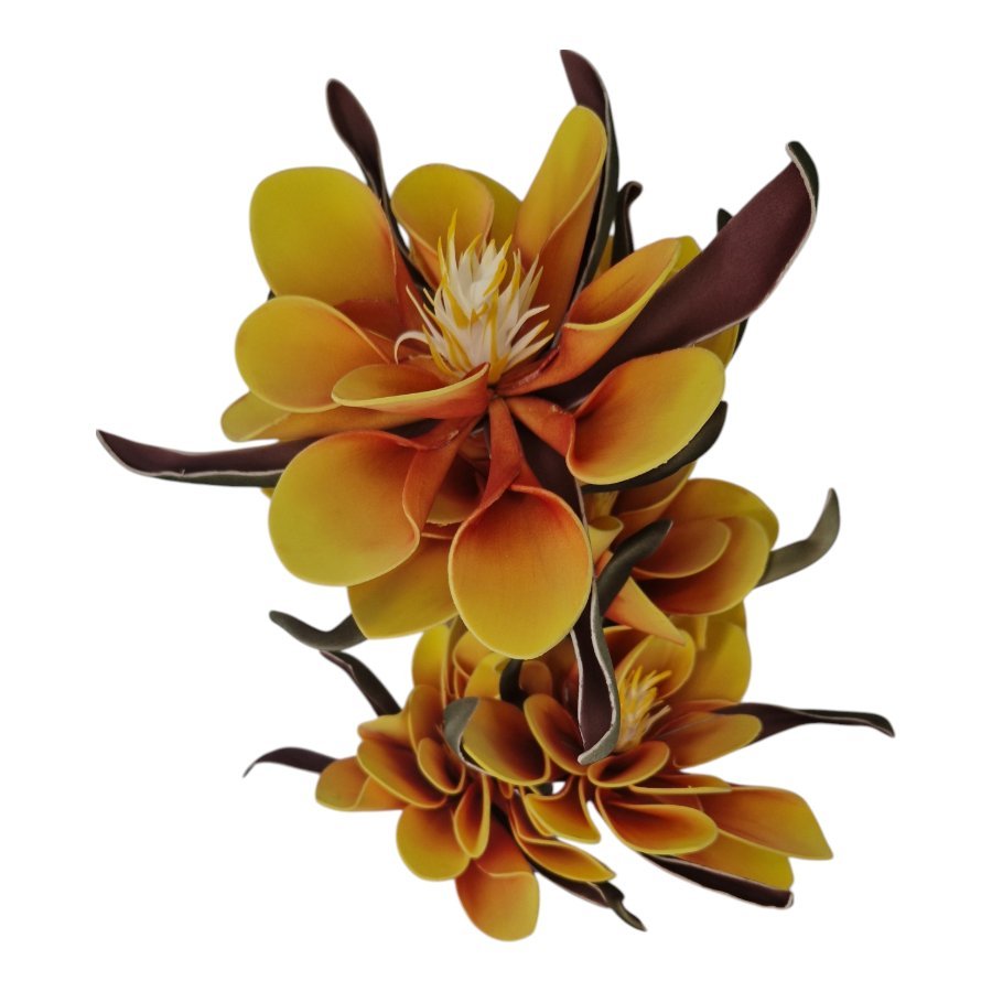 Gałązka Magnolia 5 Kwiatów H 106 cm Kwiat Q 20 cm Pianka