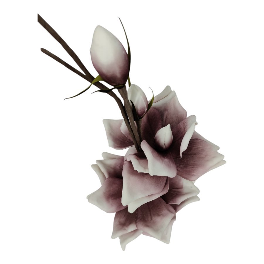 Gałązka Magnolia H 100 cm Kwiat Q 18 cm Pianka
