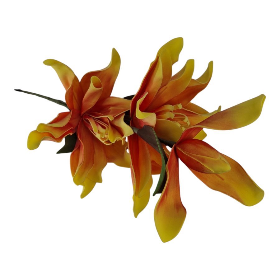 Gałązka Magnolia Pianka H 110 cm 2 Kwiaty + 1 pąk