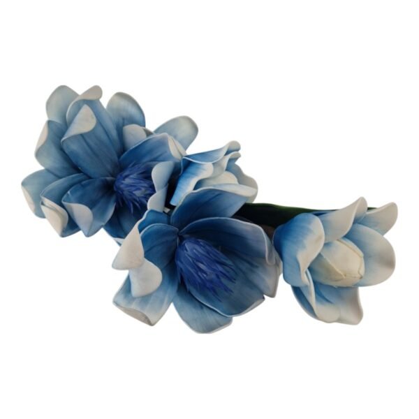 Gałązka Magnolia Pianka H 110 cm 3 Kwiaty + 2 pąki