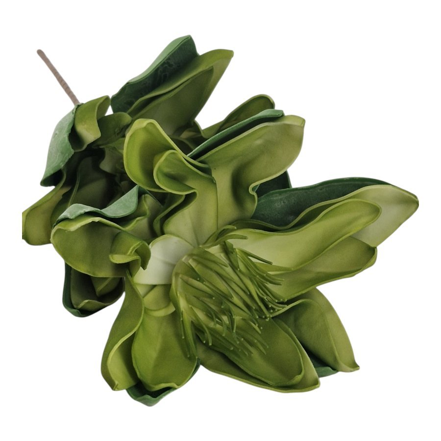 Gałązka Magnolia Pianka H 90 cm 2 Kwiaty