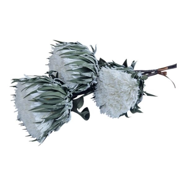 Gałązka Piankowa H 67 cm 3 Kwiaty OR-FL-67-01-WHITE