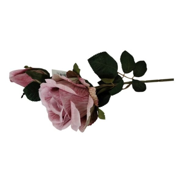 Gałązka Róża 3 D z pąkiem H 70 cm Q 9 cm