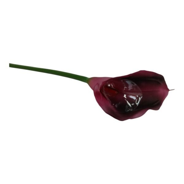 Kalla Kalia gałązka pojedyncza gumowa H 74 cm 12cmx9 cm