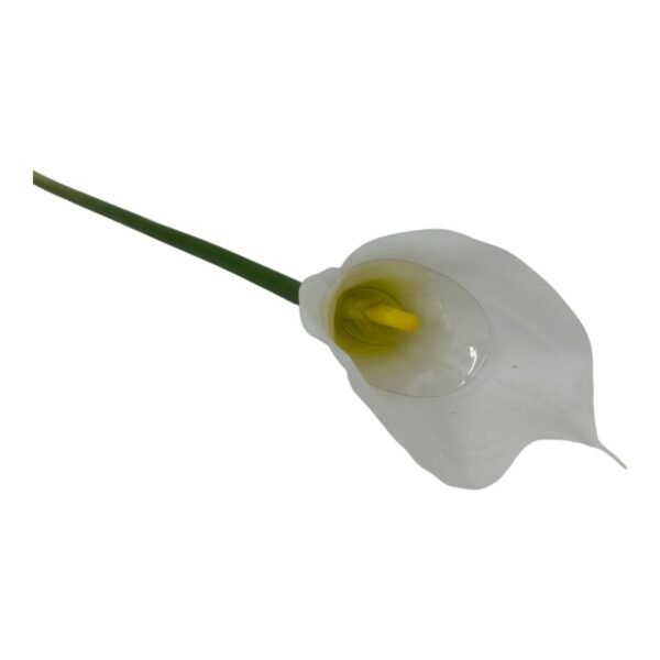 Kalla Kalia gałązka pojedyncza gumowa H 74 cm 12cmx9 cm