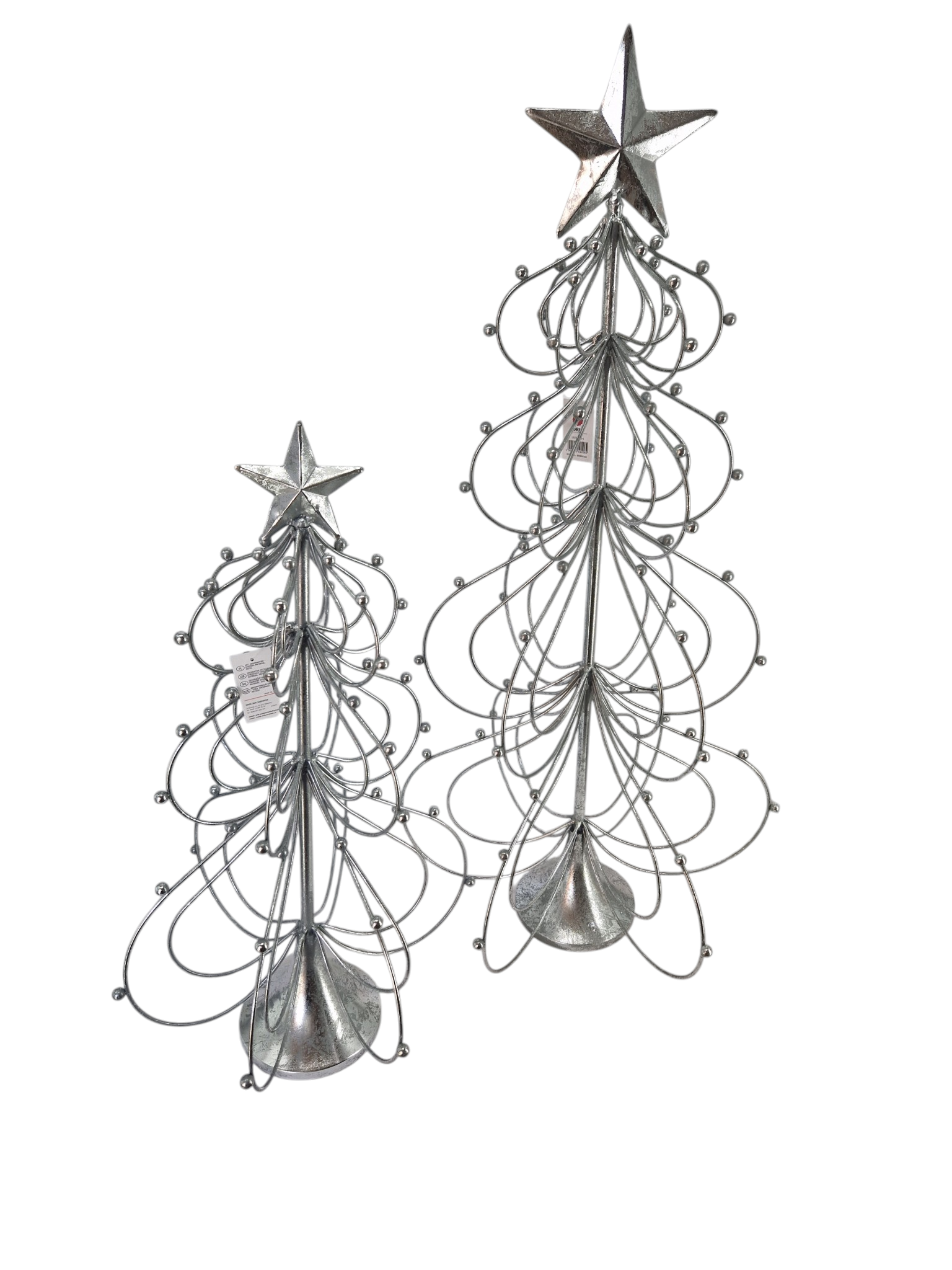 Choinka Metalowa Mała H 65 cm LS25B3156S-SILVER - obrazek 2