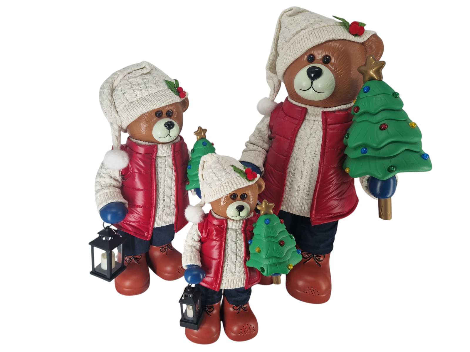Miś Dekoracja Świąteczna OR-MIK-30-69 Średni H 64 cm - obrazek 2