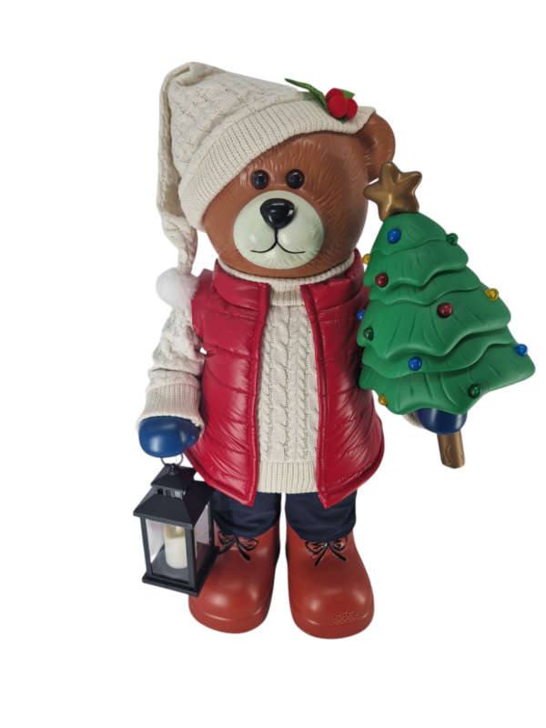 Miś Dekoracja Świąteczna OR-MIK-30-89 Duży H 84 cm