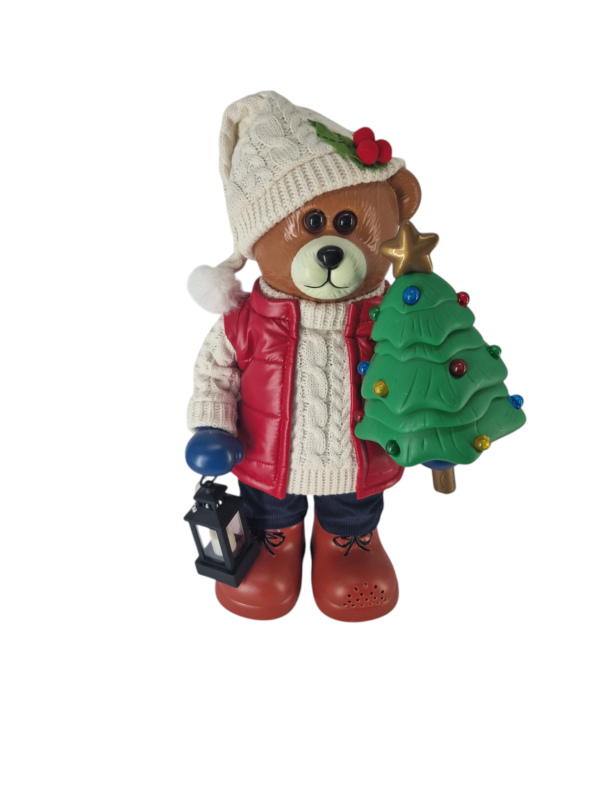Miś Dekoracja Świąteczna OR-MIK-30-50 Mały h 48 cm