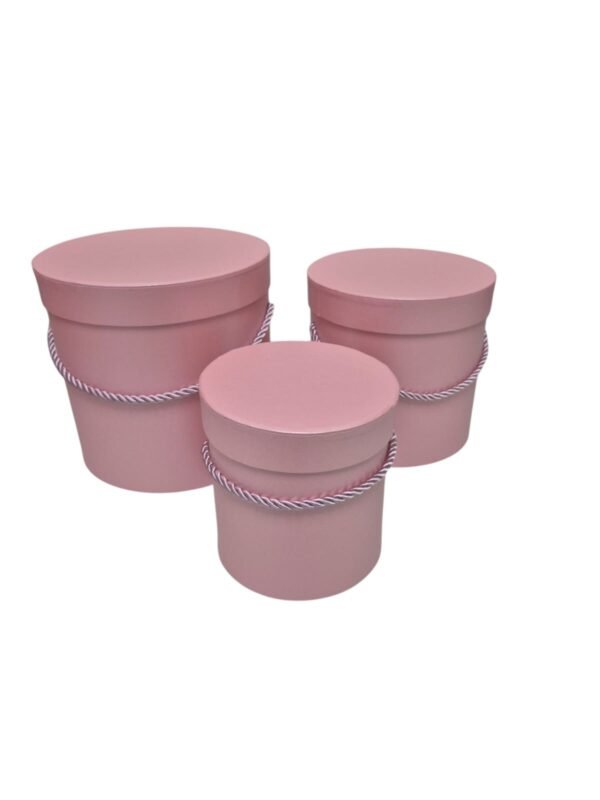 Flowerbox pudełko na kwiaty 3 w 1 W5070/3 Różowe