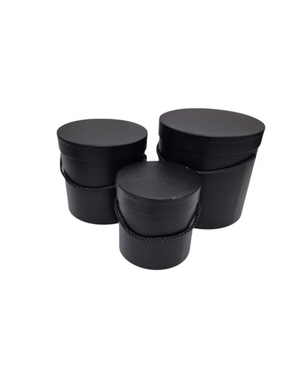Flowerbox pudełko na kwiaty 3 w 1 W5070/3 Czarne