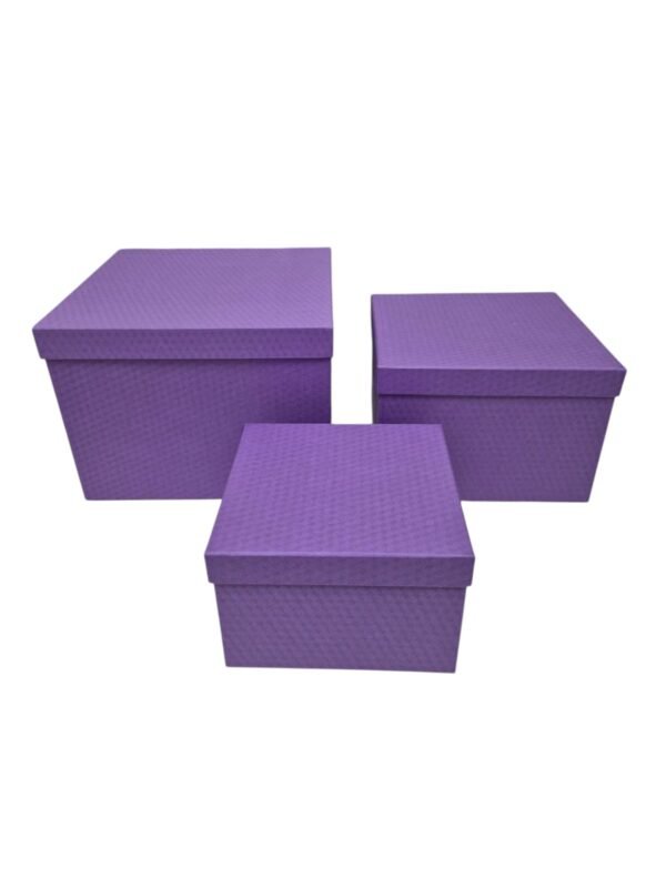 Flowerbox pudełko na kwiaty 3 w 1 W5080A- Purple