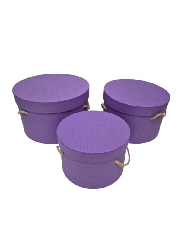 Flowerbox pudełko na kwiaty 3 w 1 W5191/3 Purple