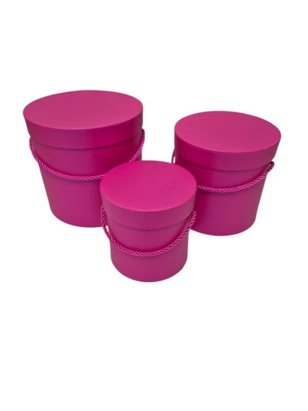 Flowerbox pudełko na kwiaty 3 w 1 W5070/3 Fuchsia