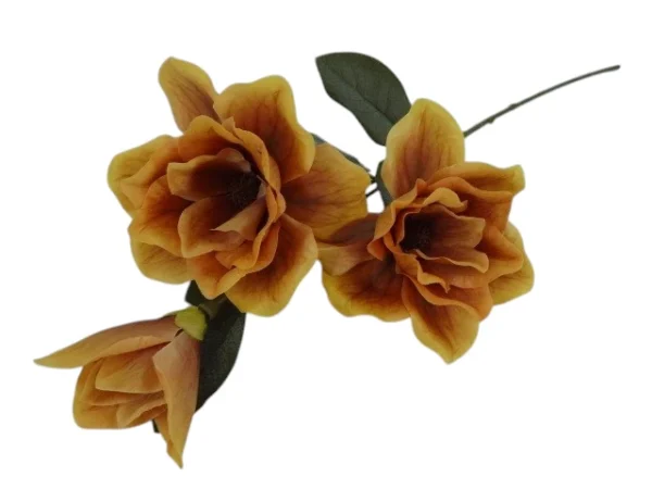 Gałązka Magnolia H 80 cm 3 Kwiaty (wzór 1)