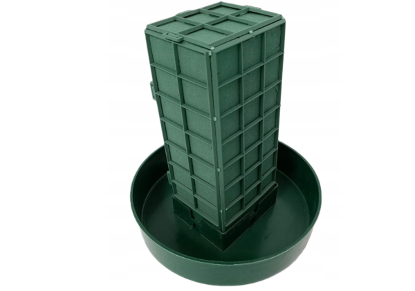 Gabbia Mini 25 cm z gąbką florystyczną zieloną do kwiatów żywych 1 szt